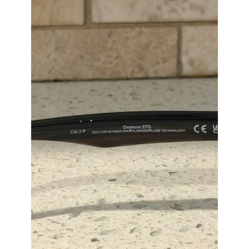 Maui Jim Onshore MJ0798S 003 Chocolate Fade Polarized Glass Sunglasses 58-17 - Picture 6 of 6